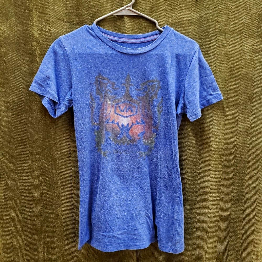 RVCA blue galaxy tshirt size Large